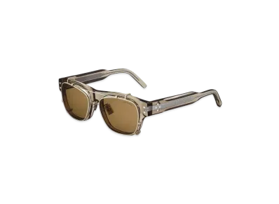 Dior CD Diamond S10I Transparent Rectangular Sunglasses "Beige"