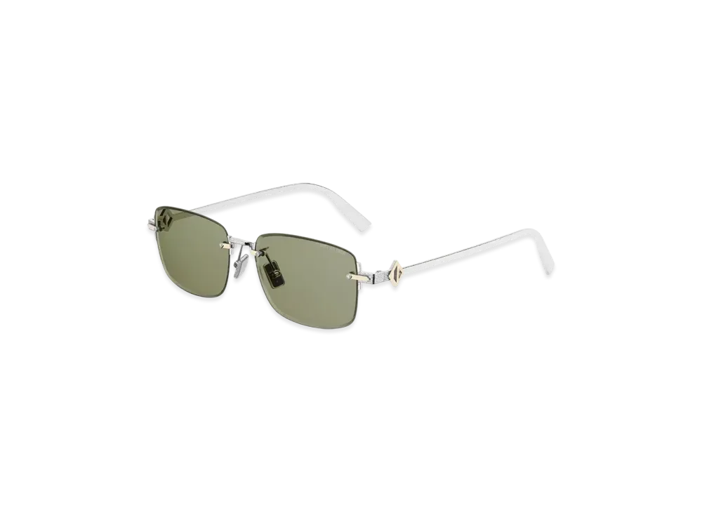 Dior CD Diamond S11F Rectangular Sunglasses "Khaki"