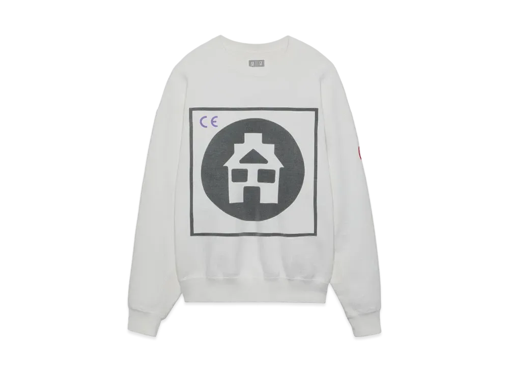 Cav Empt (C.E) CIRCLE HOME CREW NECK "White"