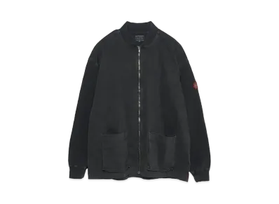Cav Empt (C.E) SWEAT SLEEVE OVERDYE ZIP JACKET "Black"