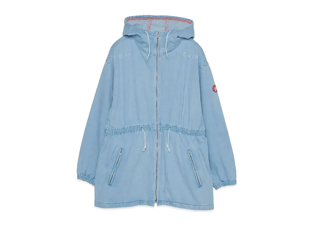 Cav Empt (C.E) BLEACHED DENIM PARKA "Blue"