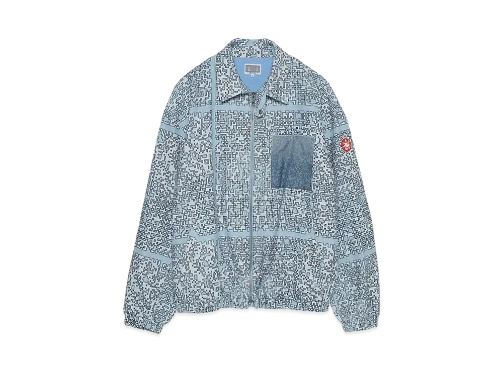 Cav Empt (C.E) NOISE FLANNEL ZIP JACKET "Blue"