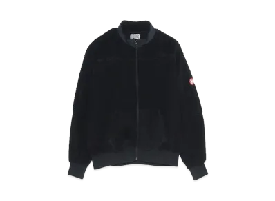 Cav Empt (C.E) PANEL FLEECE ZIP UP "Black"