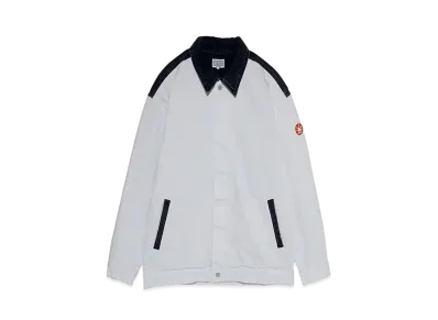 Cav Empt (C.E) BLEACHED 2 COLOUR DENIM JACKET "White"