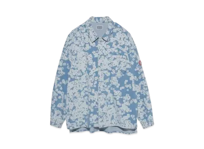 Cav Empt (C.E) NOISE WASHED DENIM SHIRT JACKET "Blue"