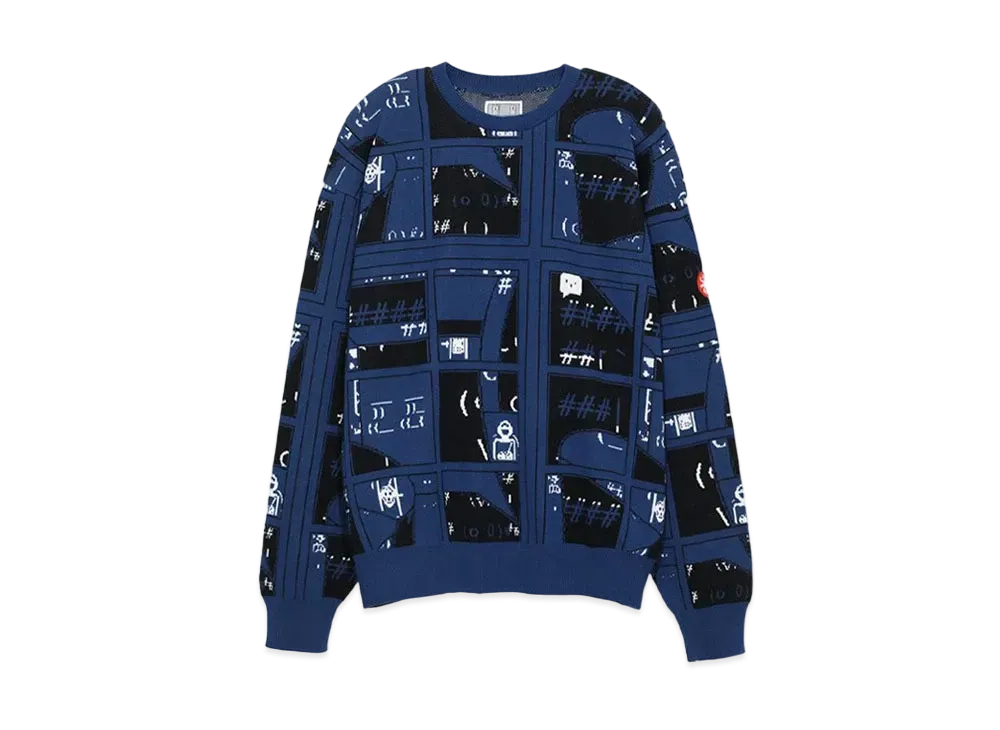 Cav Empt (C.E) #### GRID KNIT "Navy"