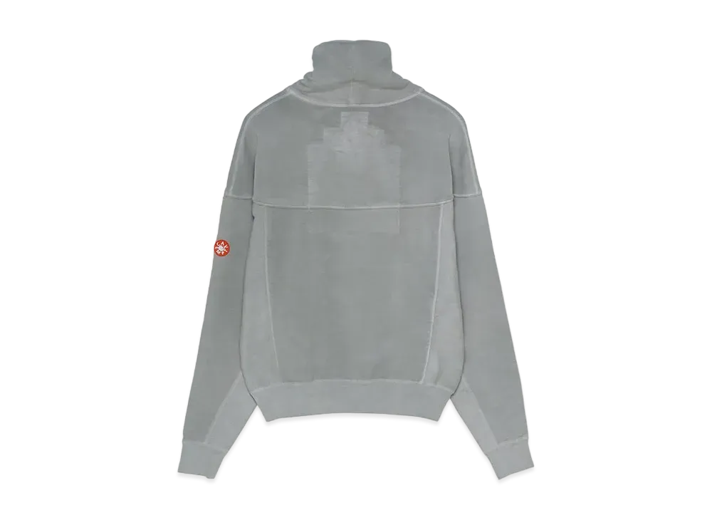 Cav Empt (C.E) OVERDYE DEVIDE STAND COLLAR SWEAT "Grey"