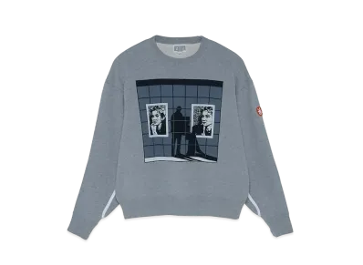 Cav Empt (C.E) UNBALANCE BEHIND CREW NECK "Grey"