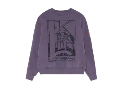 Cav Empt (C.E) OVERDYE CONSTRUCTIVE CREW NECK "Purple"