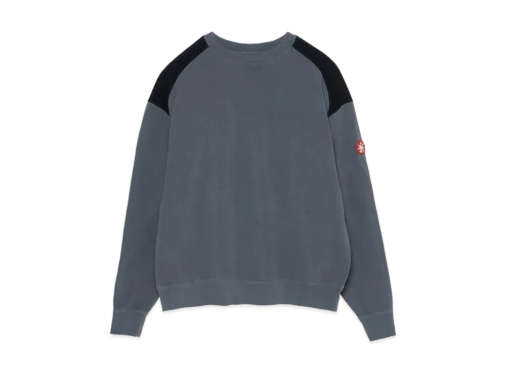 Cav Empt (C.E) PANEL SHOULDER LIGHT CREW NECK "Grey"