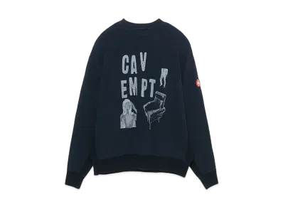 Cav Empt (C.E) OVERDYE CHAIR CREW NECK "Black"