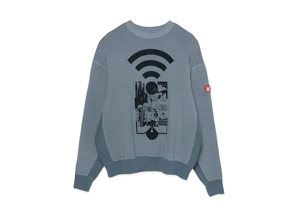 Cav Empt (C.E) OVERDYE MD RANGE CREW NECK "Grey"