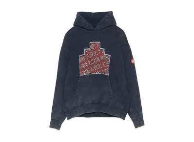 Cav Empt (C.E) OVERDYE NUMBERS ZIGGURAT HEAVY HOODY "Black"