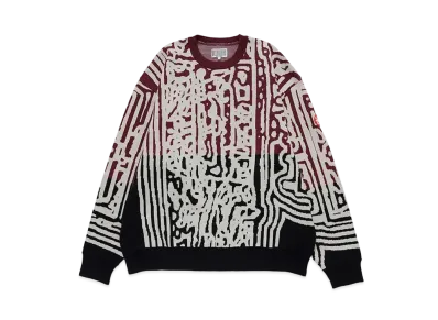 Cav Empt (C.E) AT THE DOOR LINKED KNIT "Red Black"