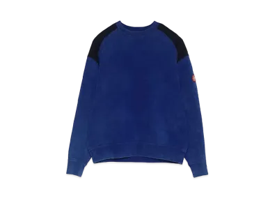 Cav Empt (C.E) OVERDYE PANEL SHOULDER CREW NECK "Navy"
