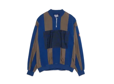 Cav Empt (C.E) STRIPE HALF ZIP PULLOVER "Navy"