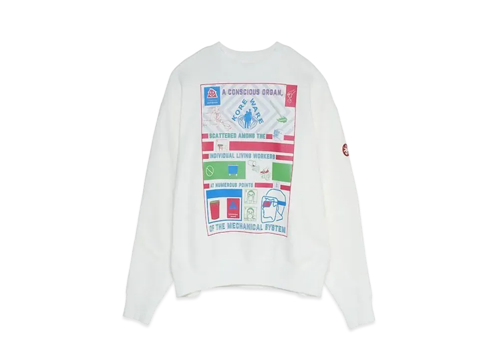 Cav Empt (C.E) CONSCIOUS ORGAN CREW NECK "White"