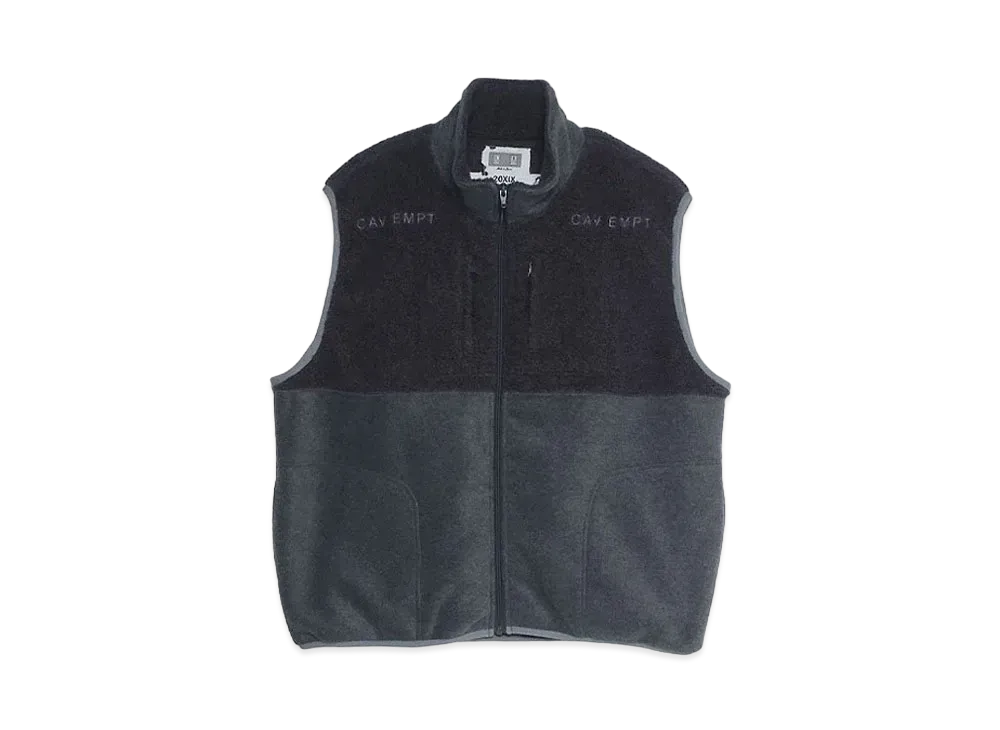 Cav Empt (C.E) FLEECE ZIP VEST "Grey"