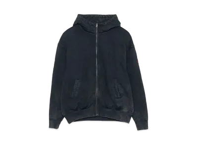 Cav Empt (C.E) BLEACHED HEAVY ZIP HOODY "Black"