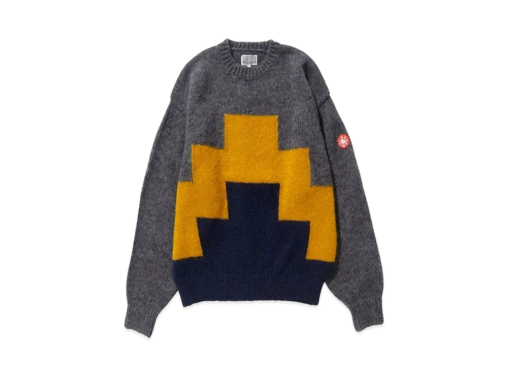 シーイー ジッグラト ニット "グレー"