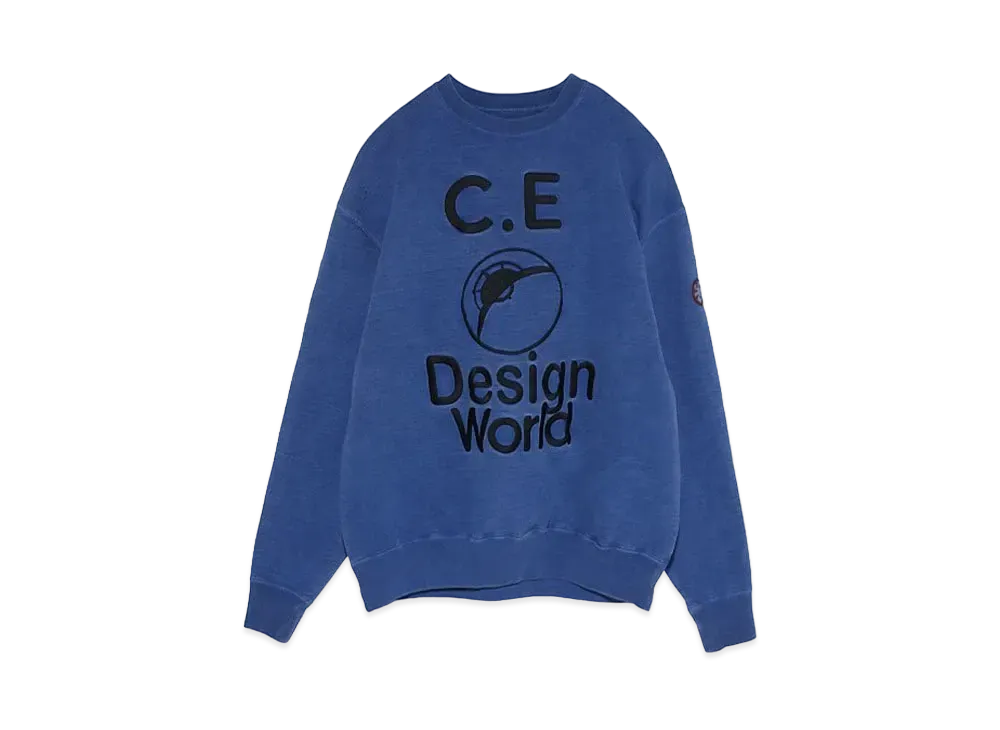 Cav Empt (C.E) DESIGN WORLD CREW NECK "Blue"