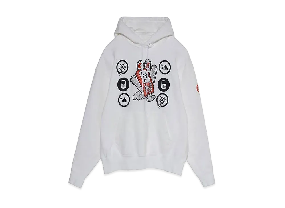 Cav Empt (C.E) HAND MOBILE HEAVY HOODY "White"