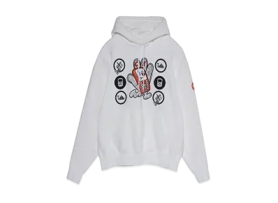 Cav Empt (C.E) HAND MOBILE HEAVY HOODY "White"