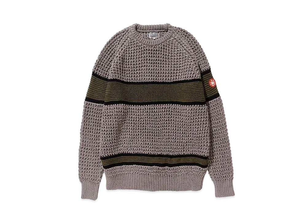 Cav Empt (C.E) LINE LOOSE WAFFLE KNIT "Grey"