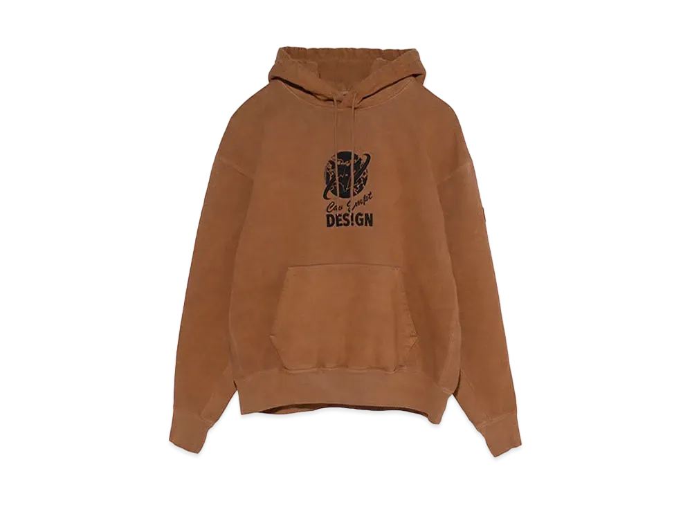 Cav Empt (C.E) GLOBE HEAVY HOODY "Brown"