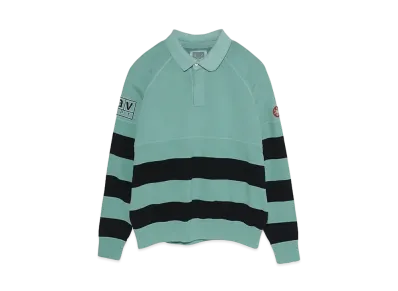 Cav Empt (C.E) STRIPE COLLARED SWEAT "Green"