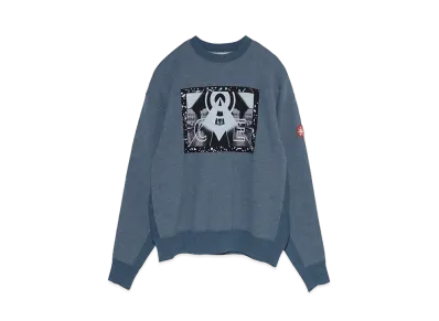 Cav Empt (C.E) CIRCLE OF LIGHT CREW NECK "Blue"