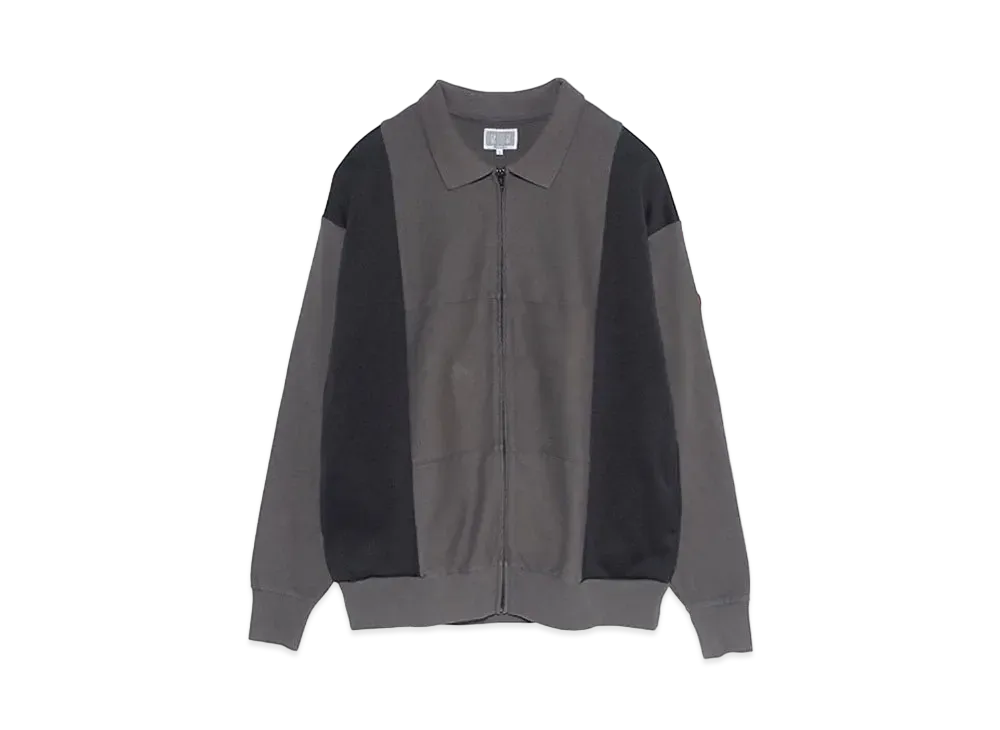 Cav Empt (C.E) OVERDYE PANELED CARDIGAN "Grey"