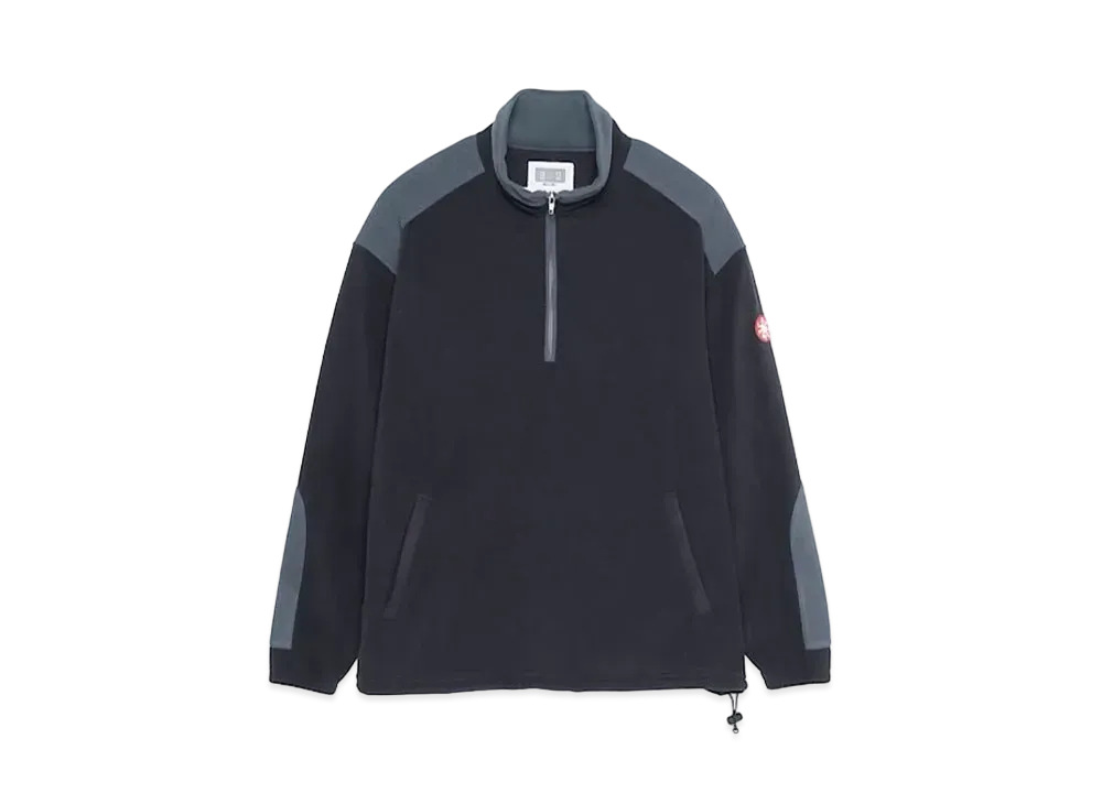 Cav Empt (C.E) FLEECE HALF ZIP PULLOVER "Black"