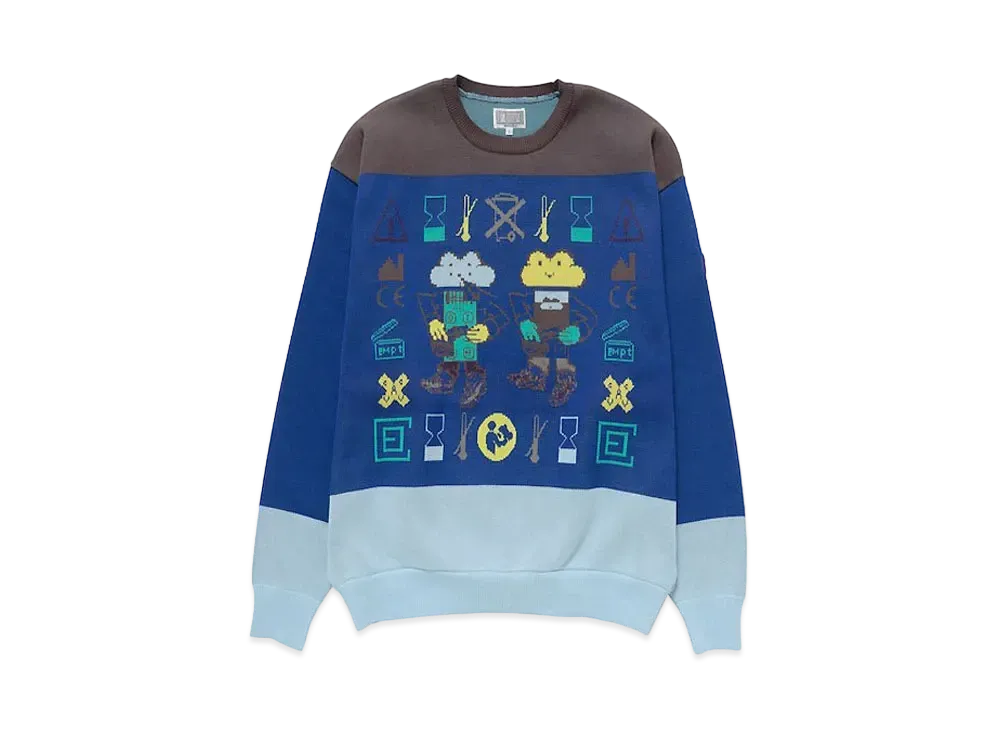 Cav Empt (C.E) N M BOY KNIT "Navy"