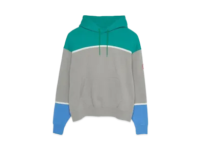 Cav Empt (C.E) 3 COLOUR PANEL HEAVY HOODY "Khaki"