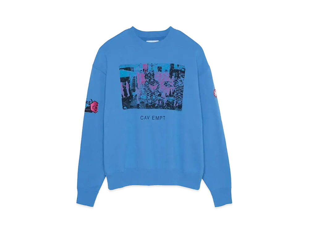 Cav Empt (C.E) CARD 17 CREW NECK "Blue"