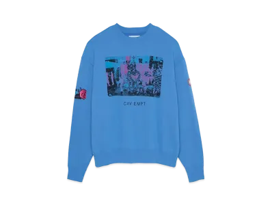 Cav Empt (C.E) CARD 17 CREW NECK "Blue"