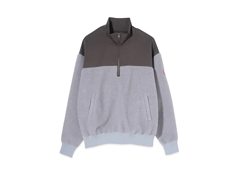 Cav Empt (C.E) FLEECE HALF ZIP "Grey"