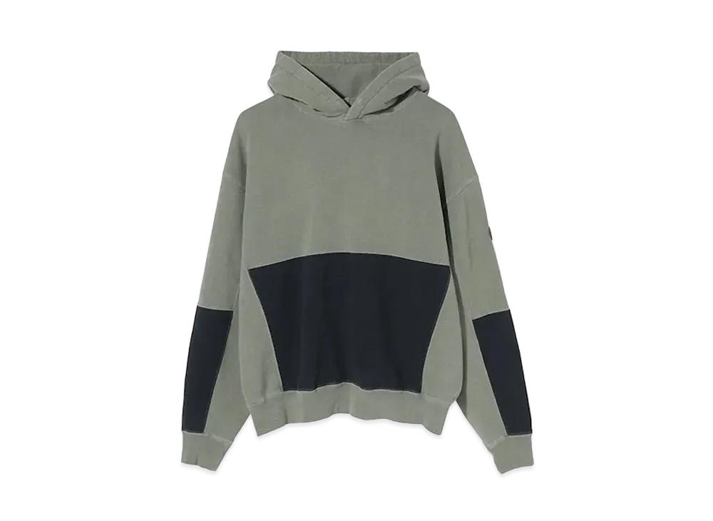 Cav Empt (C.E) OVERDYE ZIGGURAT PATCH HEAVY HOODY "Green"