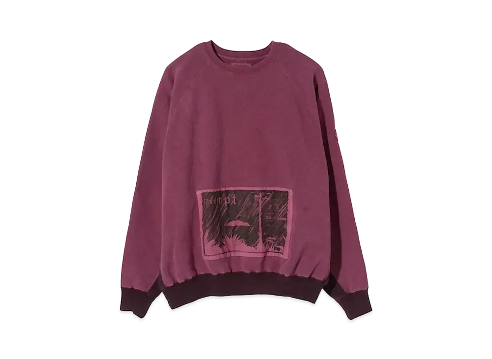 Cav Empt (C.E) RAIN OVERDYE LOOSE FIT CREW NECK "Red"