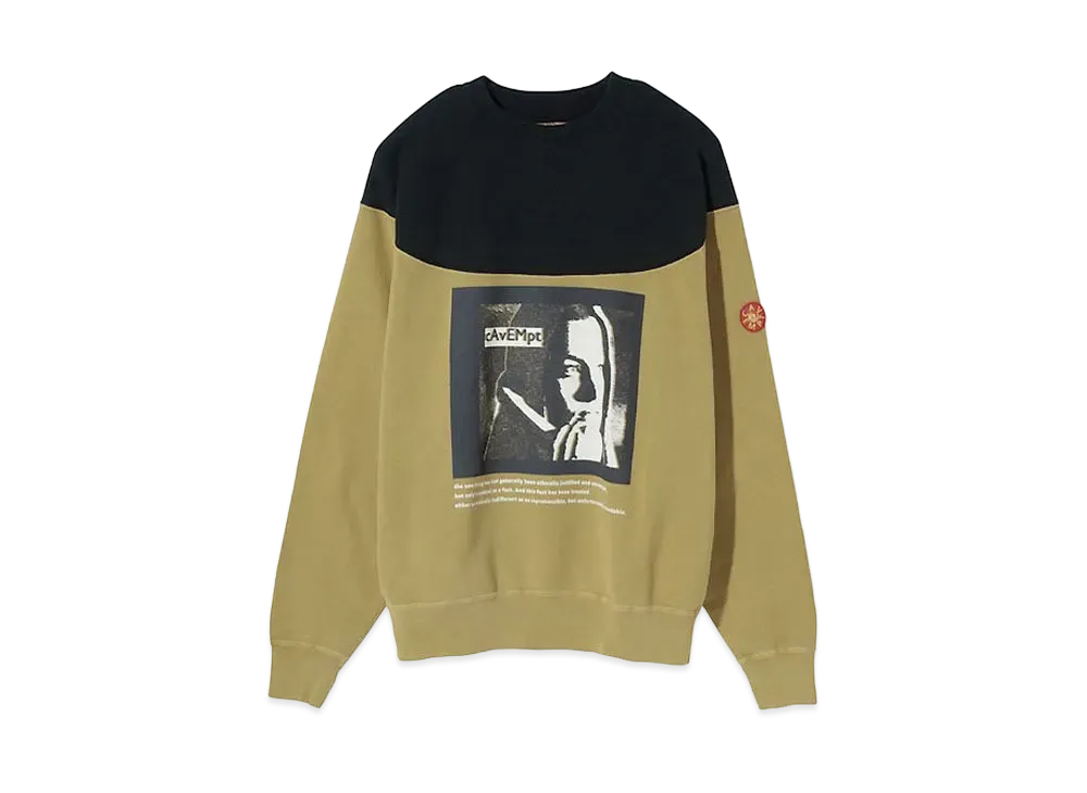 Cav Empt (C.E) ROUND SHOULDER CREW NECK "Brown"
