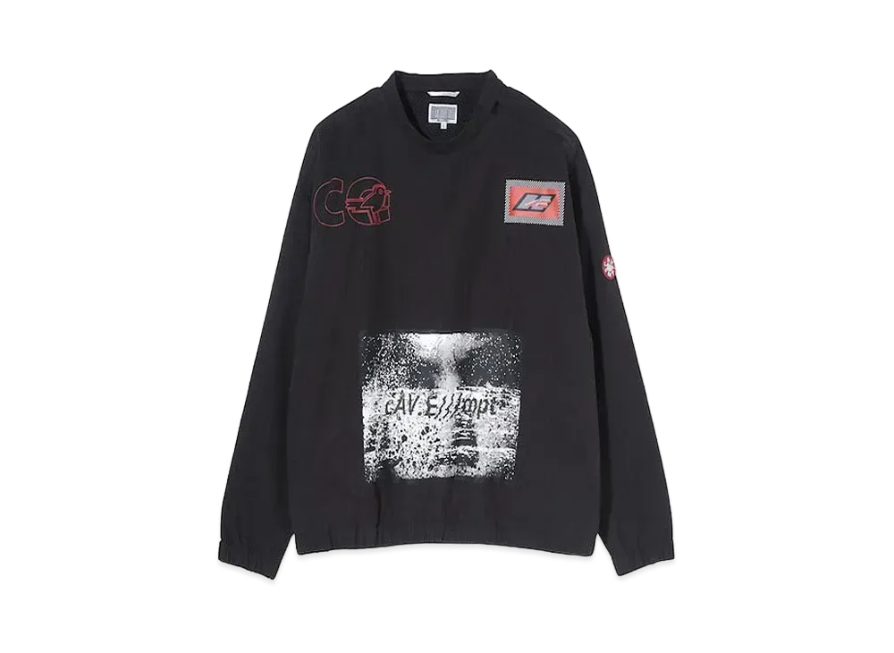 Cav Empt (C.E) ZIP SHOULDER PULLOVER "Black"