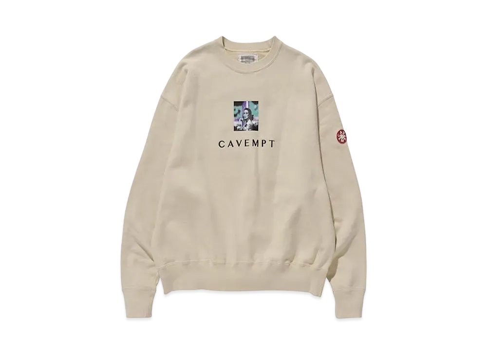 Cav Empt (C.E) CAVEMPT EMBROIDERY CREW NECK "Ivory"