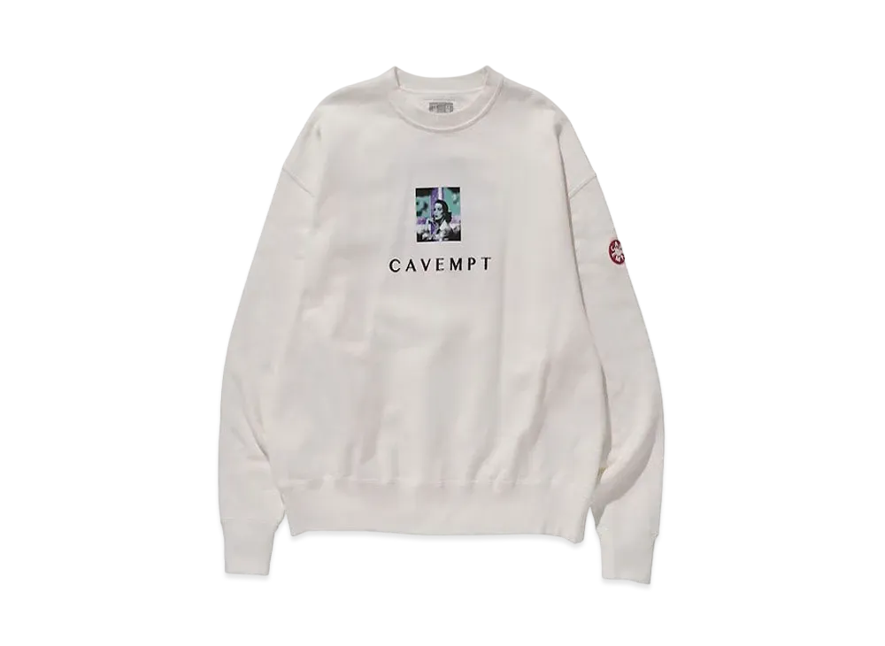 Cav Empt (C.E) CAVEMPT EMBROIDERY CREW NECK "White"