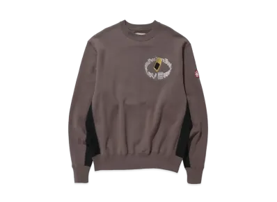 Cav Empt (C.E) S CARD CREW NECK "Brown"