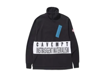 Cav Empt (C.E) FLEECE ZIP TURTLE NECK "Black"