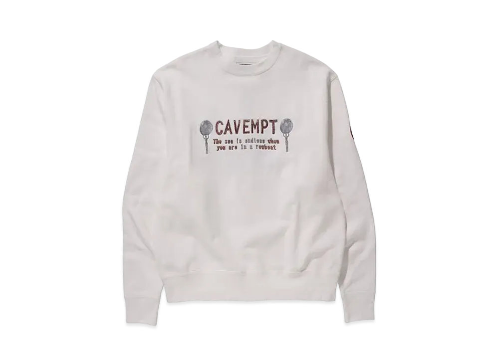 Cav Empt (C.E) ENDLESS CREW NECK "White"