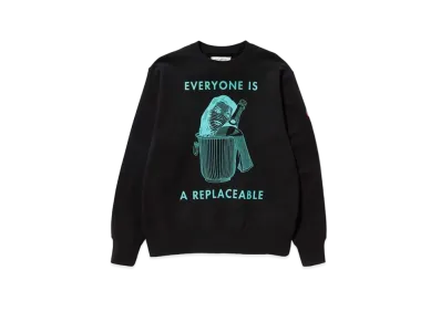 Cav Empt (C.E) REPLACEABLE CREW NECK "Black"
