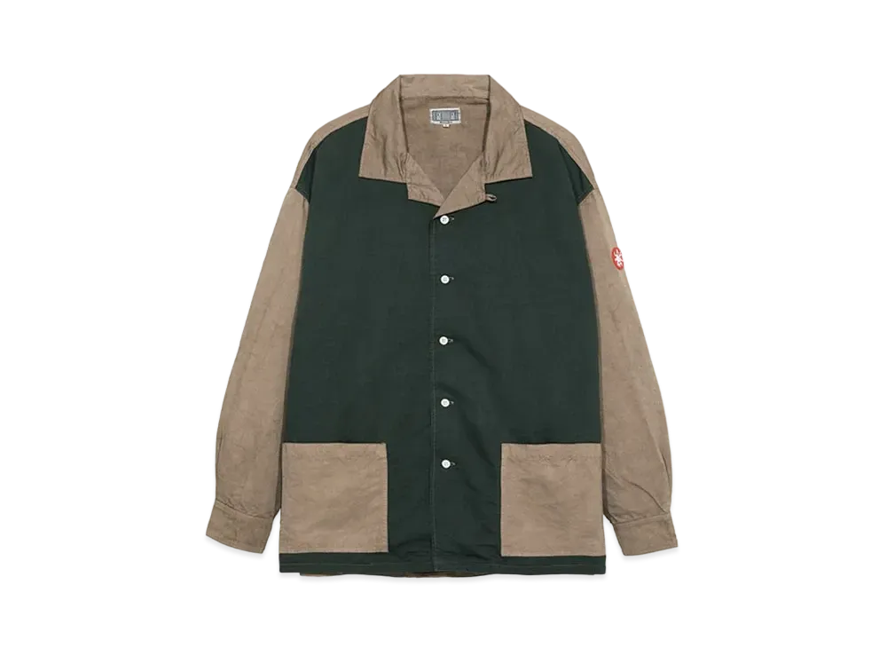 Cav Empt (C.E) OVERDYE OPEN COLLAR SHIRT "Brown"