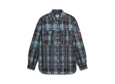 Cav Empt (C.E) CHECK PRINT DENIM SHIRT "Multi"